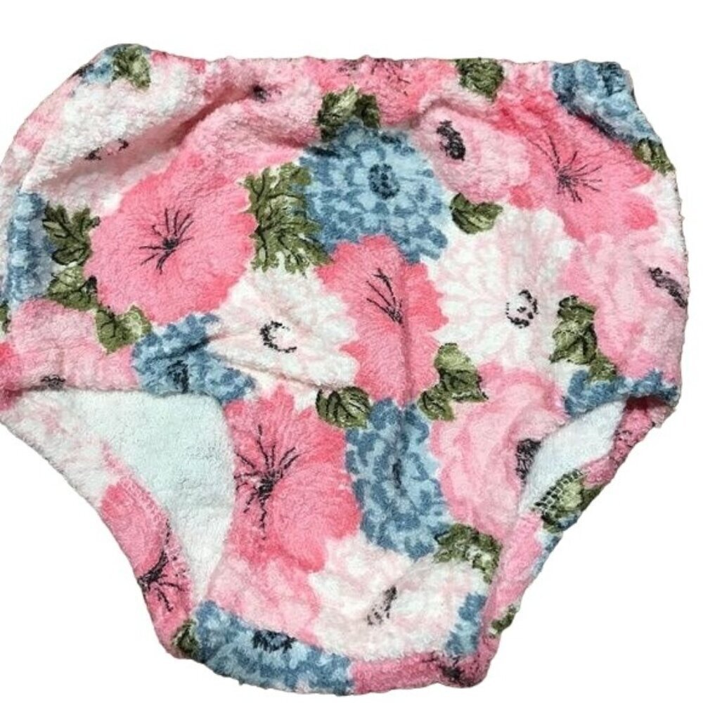 Label‎ Jane Baby Diaper Cover 12M Pink Pull On Floral Boho Hippie Preppy Girly